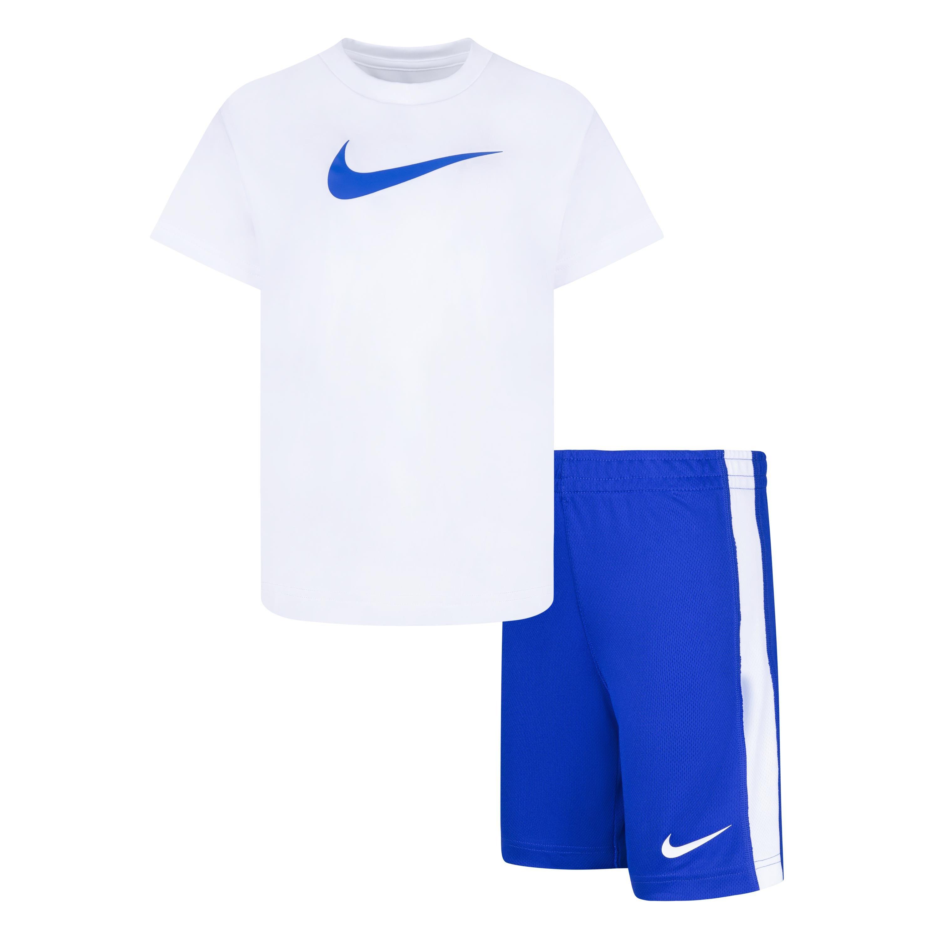 Nike Little Boys' Swoosh Short Set - Royal Blue